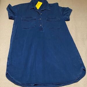 Dark Blue Denim dress with Pockets